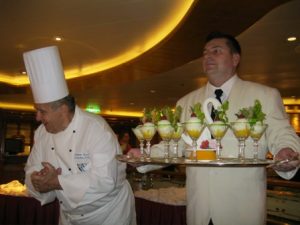 Caribbean Princess Chef's Table Florida Lemon Sorbet with Mango Slaw