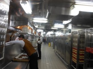 Galley area on Caribbean Princess Caribbean Princess Galley