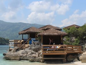 We splurged on a cabana to help give us a home base on Labadee (Royal Caribbean's private resort area).