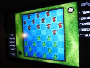 Checkers Checkers on game table