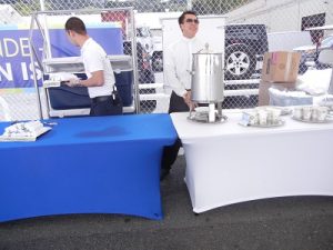 Ice towels and water Ice towels and water