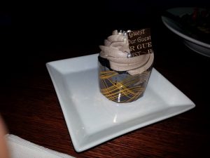 One of the highlights of our shore excursion to the Magic Kingdom was having lunch in Be Our Guest and the Gray Stuff cupcake. It was delicious.  Tasted like a devil dog!