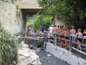 Lines at St Lucia Mud Baths Lines at St Lucia Mud Bath