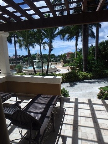 Mediterranean Walkout club level patio Mediterranean Walkout club level patio