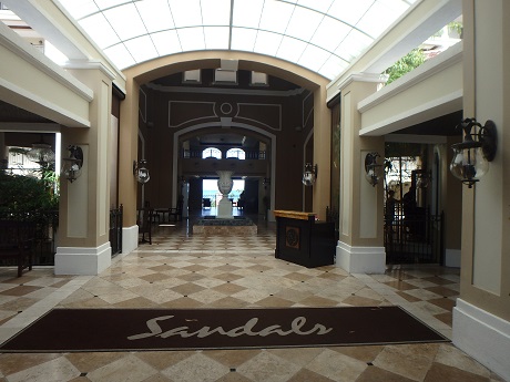 Sandals entrance Sandals entrance