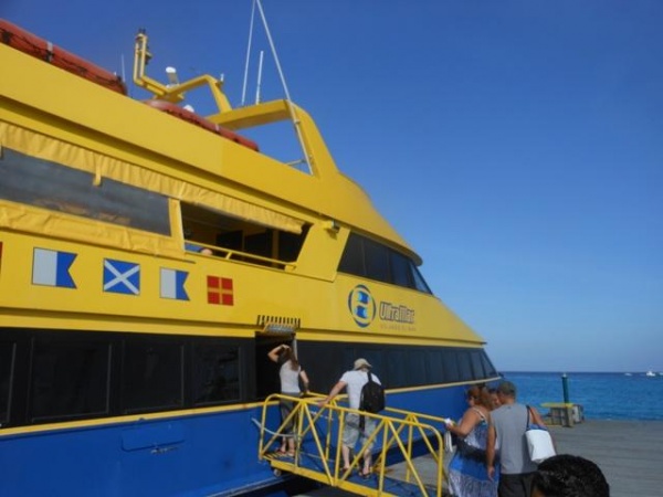 Boarding the Ferry at Puerta Maya