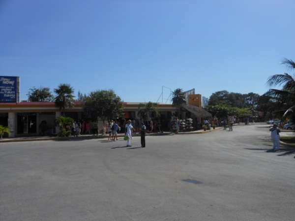 Parking area in Tulum