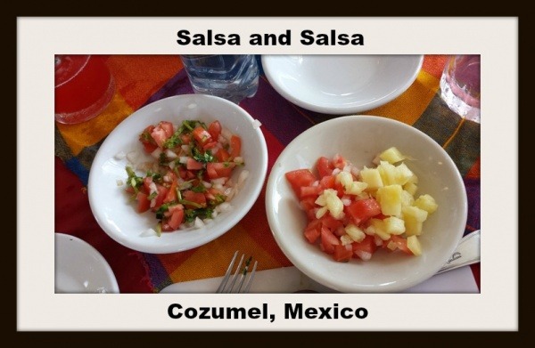 Pico and Pineapple Salsa pin Salsa & Salsa, Cozumel, Mexico
