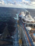 View from North Star at sea