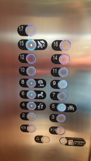 Elevator buttons