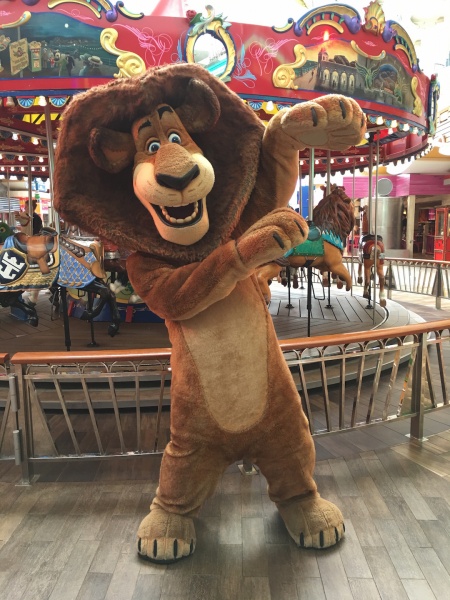 Alex the Lion from Madagascar - DreamWorks Experience on Royal Caribbean Oasis of the Seas Alex the Lion from Madagascar - DreamWorks Experience on Royal Caribbean Oasis of the Seas