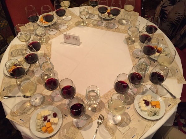 Wine tasting table