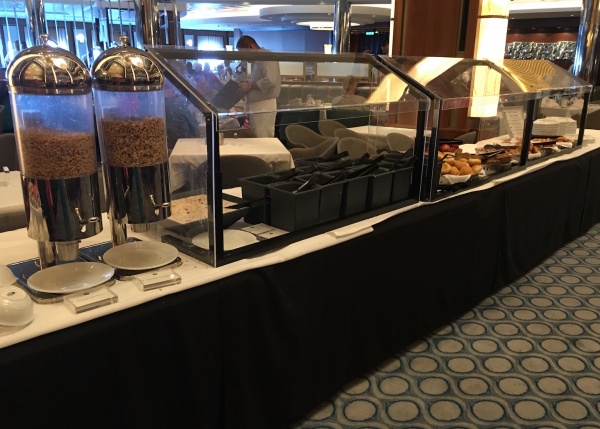 American Icon Grill Breakfast Buffet - Assorted Cereals and Bread - Royal Caribbean Oasis of the Seas