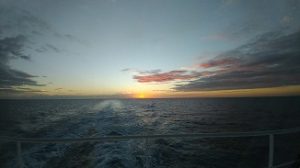 Beautiful sunset at sea