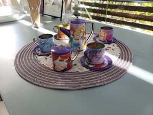 Tea service in kids spa