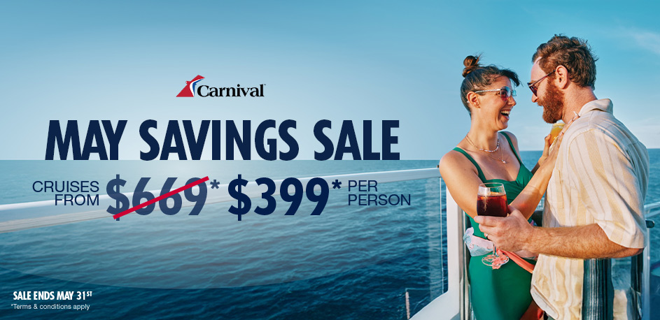Carnival Cruise May Savings Sale